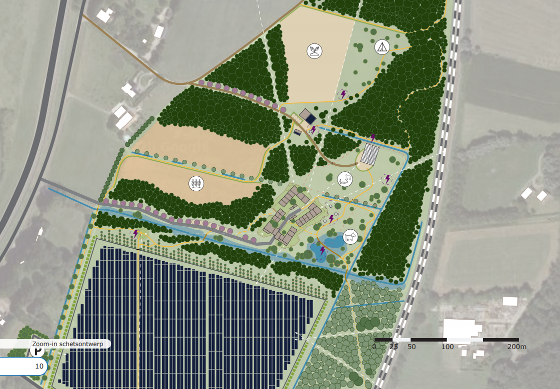 De bouw van het zonnepark in Energietuin de Noordmanshoek van start